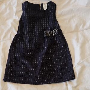 OshKosh B'gosh Navy Dress with Bow Detail